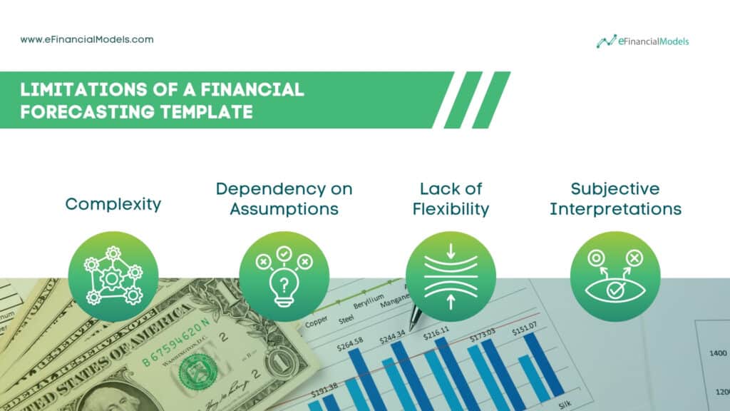 Limitations of Financial Forecasting Templates | eFinancialModels Key limitations of financial forecasting templates, including complexity and subjectivity.