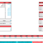 Financial model showing capital expenditures, net working capital, and debt drawdown schedule.