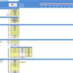 Monthly financial model for house flipping, showing property details and cost breakdowns.