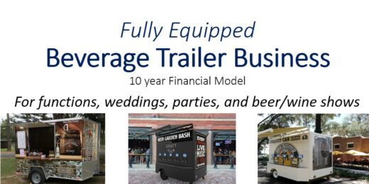 Beverage Trailer (Self-Pour or Manual) 10-year Financial Model