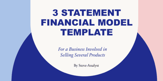 3 Statement Financial Model Template – Assuming Several Products/Services