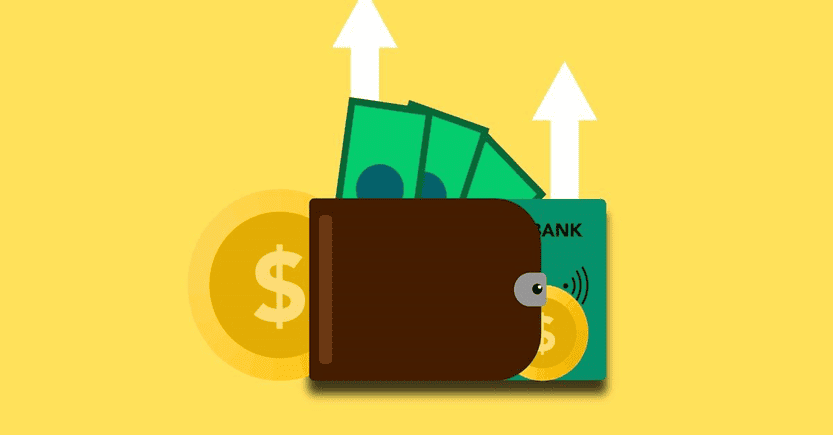 Visualizing Financial Growth with Savings | eFinancialModels Wallet overflowing with cash and coins representing financial growth.