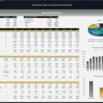 Chart summarizing the financial model for a manufacturing company, including IRR, MOIC, profit metrics, and key financial ratios.