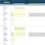 Financial projection template detailing revenue assumptions and calculations for IT services.
