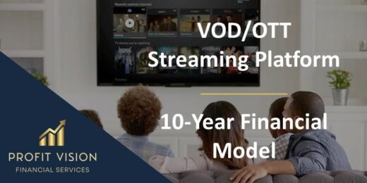 10-year financial model for VOD/OTT streaming platform analysis