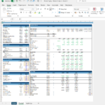 Private equity return analysis spreadsheet showcasing valuation and transaction metrics.