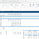 Spreadsheet showing private equity return analysis with financial assumptions and valuation metrics.