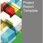 Colorful geometric cover for Project Report Template