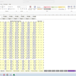Expense assumption spreadsheet showing staffing costs across six fiscal years.