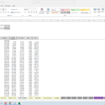 Debt schedule showing payments, interest, principal, and balances for loan analysis.