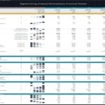 Financial ratios and KPIs for a digital hiring marketplace model across multiple years.