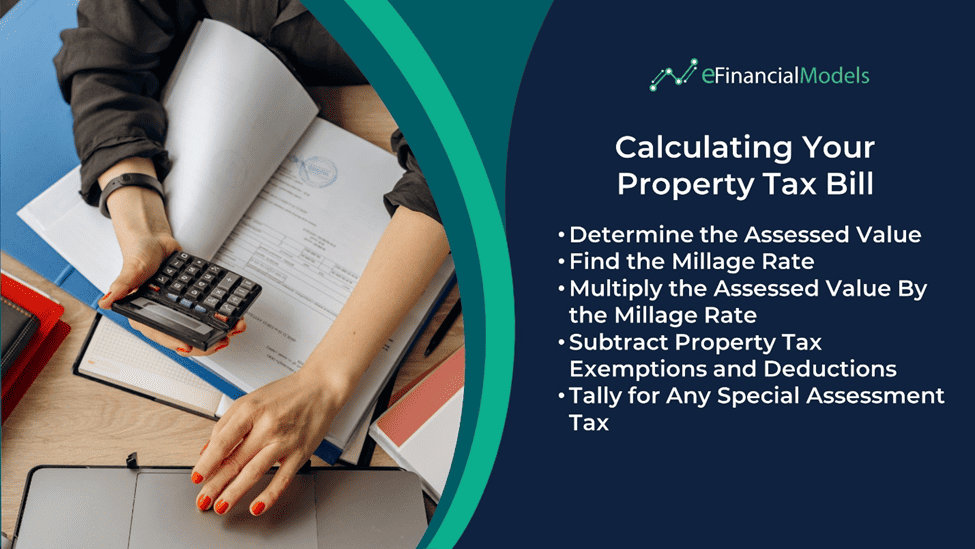Steps for Calculating Your Property Tax Bill | eFinancialModels Essential steps for calculating your property tax, including assessed value and millage rate.