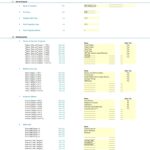 Financial projection setup for ABC Wellness Ltd with input fields and categories.