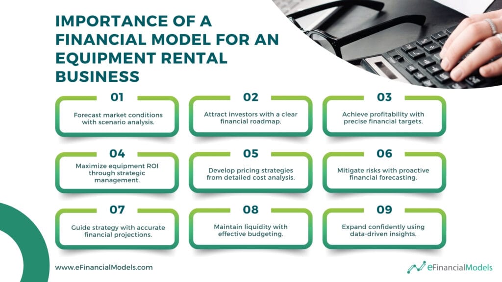 Importance of Financial Models for Equipment Rental Businesses | eFinancialModels importance of a financial model for an equipment rental business