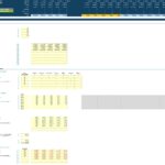 Financial spreadsheet displaying program scheduling and cost structure for ABC Wellness Ltd.