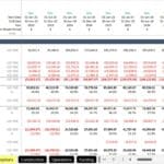 Income statement displaying revenue, operating costs, and profitability margins for financial forecasting.