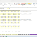 Revenue assumptions chart displaying agent fees and advertising revenues in a travel agency Excel model.