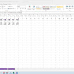 Excel model displaying recurring revenue cohort figures month by month.