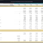 Five-year financial forecast for an events venue, showing income and cash flow statements.