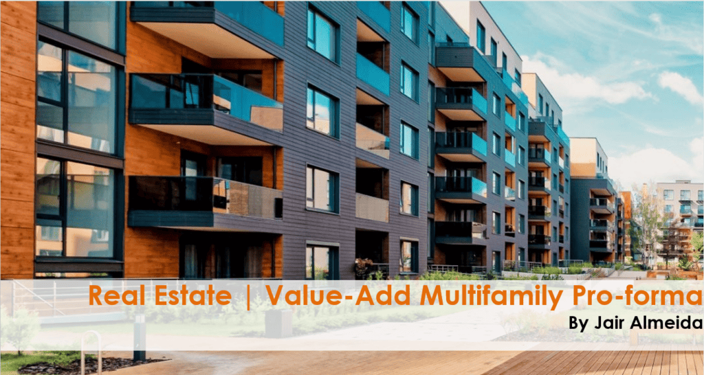 Curated visual reference: Visual Reference: Real Estate Proforma Value Add Apartment Acquisition Model