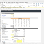 DCF model spreadsheet showing financial forecasts and equity calculations for Western Energy Group.