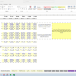 Spreadsheet showing cost allocations for customer types and data storage in financial modeling.