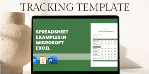 Excel template for tracking small business inventory with video guide.