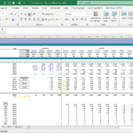 Excel spreadsheet showing CapEx and depreciation for financial planning.