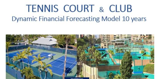 Tennis Court and Club Development – 10-year Financial Forecasting Model