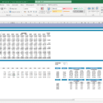 DCF valuation financial model showing revenues, EBITDA, and WACC metrics.