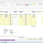 Financial model showing seller financing metrics and cash flow analysis in Excel.