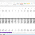 Real estate pro forma showing rental income, expenses, and net operating income breakdown.