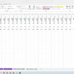 Excel spreadsheet detailing future interest projections for a loan portfolio.