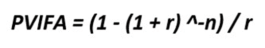 Present Value Interest Factor of Annuity Formula | eFinancialModels Present Value Interest Factor of Annuity formula for cash flow analysis