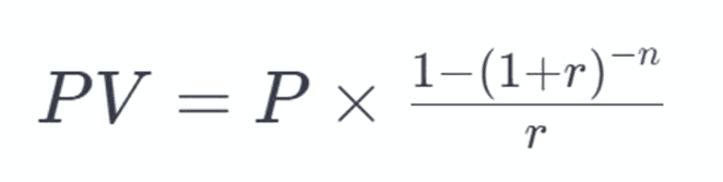 Present Value Calculation Formula | eFinancialModels Present Value formula used in financial modeling for discounting cash flows.