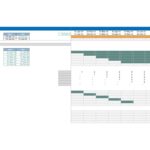 Operational tracking sheet displaying status flags and timeline for properties in Excel.