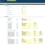 Inputs for financial model including company name, leases, and expenses for ABC Warehouse Ltd.