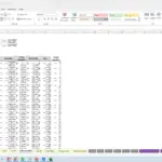 Debt schedule with loan payment details, interest, and amortization data.