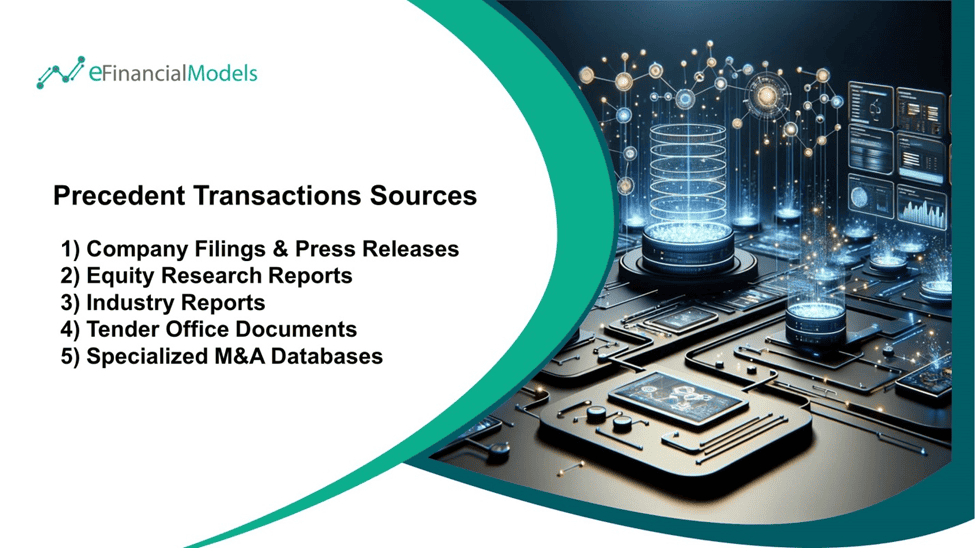Sources for Precedent Transactions in Finance | eFinancialModels Key sources for precedent transactions in financial analysis