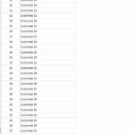 Table showing ID and names of registered customers from 8 to 39.