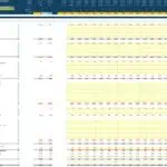 Income statement showing actuals against forecasts for ABC Company Ltd's financial analysis.
