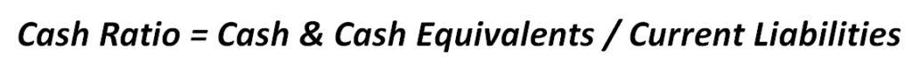 Cash Ratio Calculation Formula | eFinancialModels Cash ratio formula for assessing company liquidity
