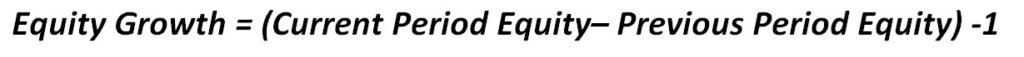 Equity Growth Formula Explained | eFinancialModels Formula for calculating equity growth over different periods.