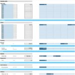 Structured template for entering costs, funding, and depreciation in financial planning.