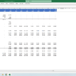 Pro forma cash flow model showing LP and GP cash distributions and IRRs.