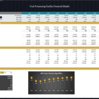 Fruit Processing FacilityFinancial Model | eFinancialModels