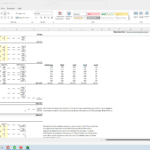 Job bidding spreadsheet illustrating worker wages and total costs breakdown.
