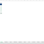 Summary of financial model sheets with error checks and links.