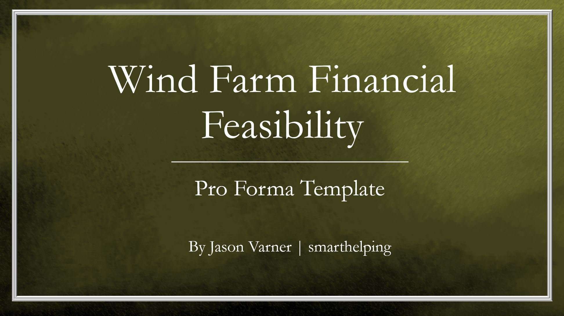 Wind Farm Financial Model