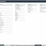 Employee Job Role Validation Dropdown in Excel | eFinancialModels Job role validation options including categories, departments, sources, and levels